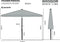 Madison Parasol Lanzarote - Stokparasol - Weersbestendig 250 cm - Ecru