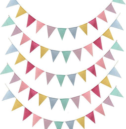 Slingers - Set van 5 kleurrijke - 4m - Herbruikbaar voor feest en decoratie