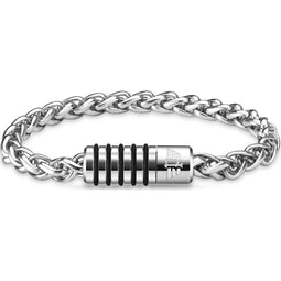 Police Heren-Armband Metaal One Size Schwarz 32020918