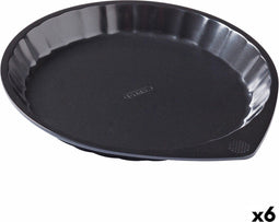 Oven Mould Pyrex Magic Cirkelvormig Zwart Plat Ø 30 cm (6 Stuks)