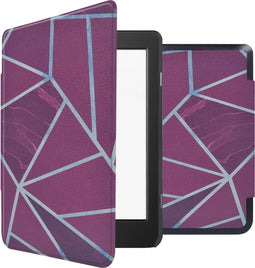 imoshion E-reader Hoesje - Geschikt voor Tolino Page 2 - Design Sleepcover Bookcase - Bordeaux Graphic
