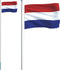 vidaXL - Vlag - met - vlaggenmast - Nederland - 6,23 - m - aluminium
