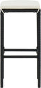 vidaXL - Barkrukken - met - kussens - 3 - st - poly - rattan - zwart