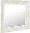 vidaXL - Wandspiegel - barok - stijl - 50x50 - cm - wit
