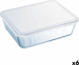 Rechthoekige lunchbox met deksel Pyrex Cook & Freeze 19 x 14 x 5 cm 800 ml Transparant Siliconen...