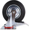 Benson Zwenkwieltje - met rem - rubber zwart - draagkracht 205 kg - zwenkwielen