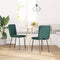 vidaXL - Eetkamerstoelen - 2 - st - fluweel - donkergroen