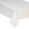 DELUXE XXL tafelkleed kerst katoen - Wit met zilveren sterren - 140 x 360 cm - Katoen - Kersttafelkleed
