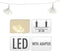 LED Lichtsnoer Fireworks - 6 lichtclusters - 150 LEDs warm wit