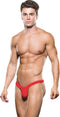 Envy - Microfiber Lowrise Zip Thong M/L Red