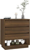 vidaXL - Dressoir - 70x41x75 - cm - bewerkt - hout - bruin - eikenkleur