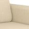 vidaXL - Tweezitsbank - 120 - cm - stof - crèmekleurig