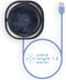 USB Tafelventilator - USB Ventilator - Mini Ventilator - Compact - 3 Windstanden - Blauw