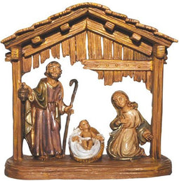 Kerststal met jozef, maria en jezus