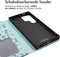 imoshion Hoesje Geschikt voor Samsung Galaxy S24 Ultra Hoesje Met Pasjeshouder - imoshion Design Bookcase smartphone - Meerkleurig / Blue Flowers