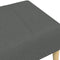vidaXL - Voetenbank - 77x55x31 - cm - stof - donkergrijs