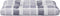 vidaXL - Palletkussen - ruitpatroon - 80x40x12 - cm - stof - ruitpatroon - grijs