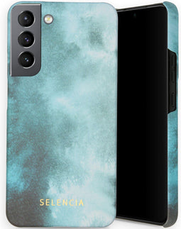 Selencia Hoesje Geschikt voor Samsung Galaxy S22 Plus Hoesje - Selencia Maya Fashion Backcover - blauw