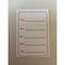 Klika - Hangetiket 40x60 mm bedrukt zwart + rood - 9 stuks