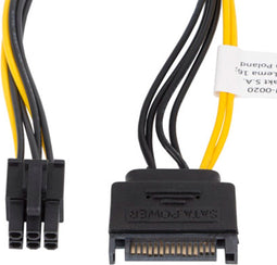 Lanberg - Lanberg SATA male naar PCI express male 20 cm voedingskabel