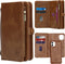 iMoshion Hoesje Geschikt voor iPhone 12 Mini Hoesje Met Pasjeshouder - iMoshion 2-in-1 Wallet Bookcase - Bruin