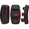 RDX F6 Kara Thai Arm Pads - Kick Pads - Calibrated Impact Diffusion Sheet - Matzwart met Rood