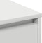 vidaXL - Dressoir - LED - Bewerkt hout - Wit - 90 x 32 x 75 cm
