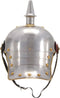 Pickelhaube Germaans replica LARP staal zilverkleurig