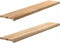 vidaXL - Vensterbanken - 2 - st - onbehandeld - 140x30x2 - cm - massief - eikenhout