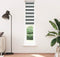 vidaXL - Zebra - rolgordijn - 40x200 - cm - stofbreedte - 35,9 - cm - donkergrijs