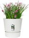 Elho Greenville Rond 25 - Bloempot voor Buiten met Waterreservoir - 100% Gerecycled Plastic - Ø 24.5 x H 23.3 cm - Wit