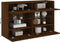 vidaXL - Tv-wandmeubel - met - LED - 98,5x30x60,5 - cm - bruin - eikenkleur
