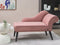BIARRITZ - Chaise longue - Roze - Rechtszijdig - Polyester