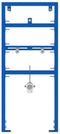 vidaXL - Verborgen - Bevestigingsframe - voor - Urinoir - 50x115-139 - cm - in - Staal