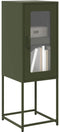 vidaXL - Dressoir - 36x39x107 - cm - koudgewalst - staal - olijfgroen