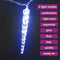 vidaXL - Kerstverlichting - ijspegel - met - 40 - LED's - acryl - blauw