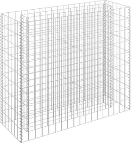 vidaXL - Gabion - plantenbak - verhoogd - 90x30x90 - cm - gegalvaniseerd - staal