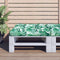 vidaXL - Palletkussen - 80x80x12 - cm - stof - bladpatroon
