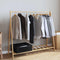 vidaXL - Kledingrek - met - schappen - 106x34x102 - cm - bamboe