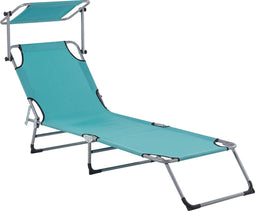 FOLIGNO - Strandstoel - Blauw - Polyester