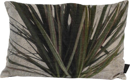 PTMD Grass Green katoenen fluwelen kussen rechthoek