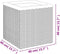 vidaXL - Plantenbak - 40x40x40 - cm - poly - rattan - zwart
