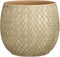 Mica Decorations Bloempot Madeira - 23x23x23 cm - Terracotta - Creme