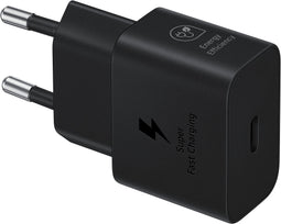Samsung 25W Power Adapter - USB-C Snellader - Energiezuinig - Zwart