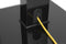 Speakerstandaard - universeel - set van 2 - hoogte 73 cm - aluminium en glas (2 stuks)