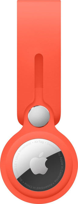 Apple AirTag-hanger - Locatietag-accessoire - Slijtvast polyurethaan - Electric Orange