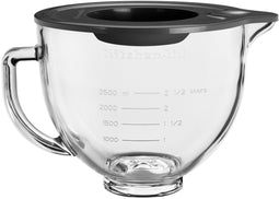 KitchenAid 5KSM5GB - Glazen mengkom 4,7 L - Ergonomische handgreep en tuit