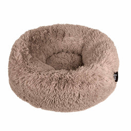 District 70 FUZZ - Donut Hondenmand - Warm en comfortabel - Mocca - M Ø 60 cm