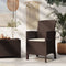 vidaXL - Tuinstoel - met - kussen - polypropeen - rattan - bruin