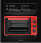 Wiggo WMO-E353 - Vrijstaande Mini Oven - 35 liter - 1800 W - Rood